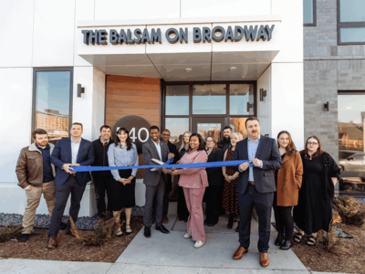 Balsam on Broadway ribbon cutting - photo credit Broadway Street Development