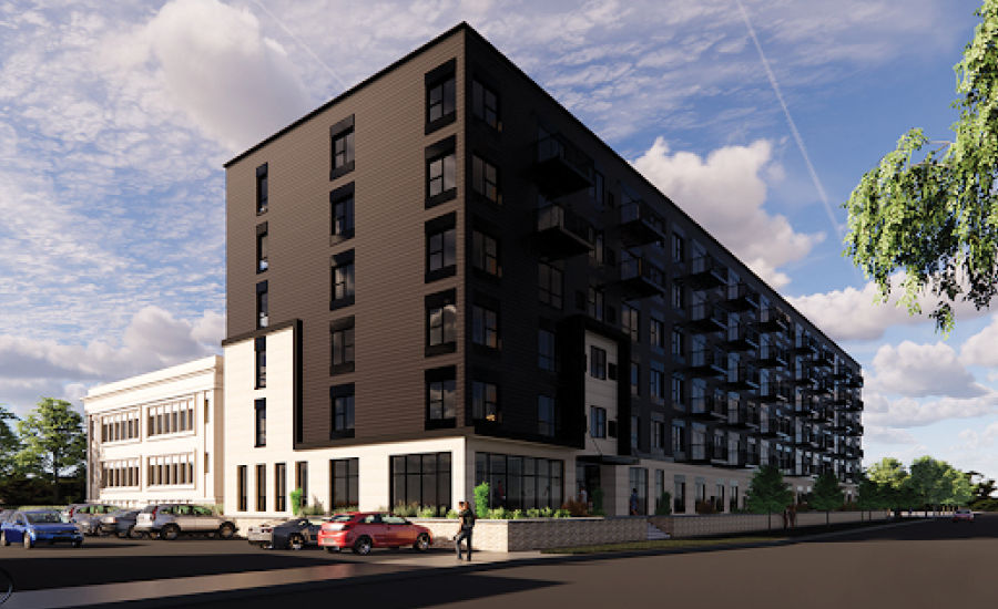 Rendering of Marshall Avenue Flats building