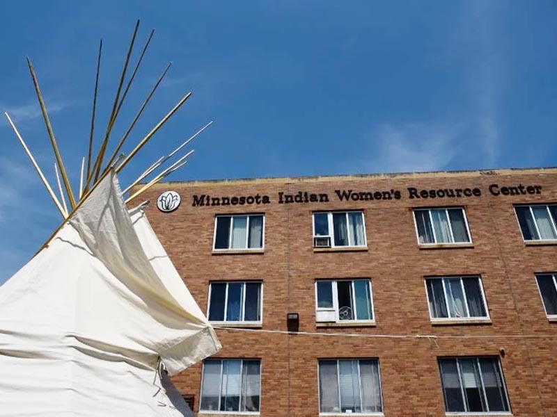 Exterior of the Minnesota Indian Women's Resource Center (MIWRC) building