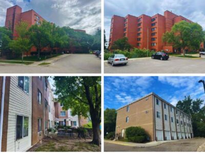 Exterior images of South Haven and Summit Point. South Haven has 7 stories, with 100 units, and was built in 1991. Summit Point has 3 stories, including 29 units, and was built in 1986.