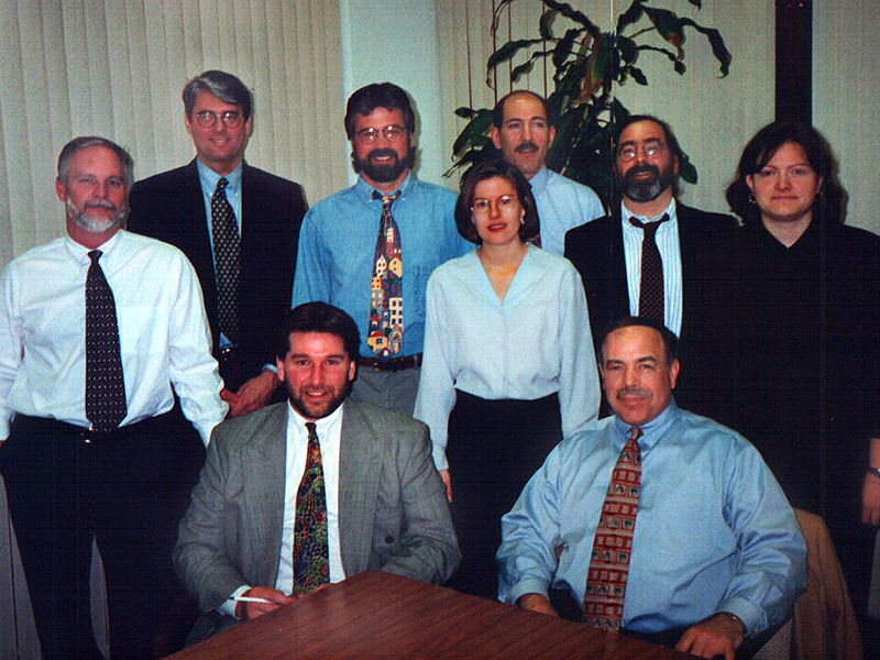 The early GMHF staff and consultant team in 1996