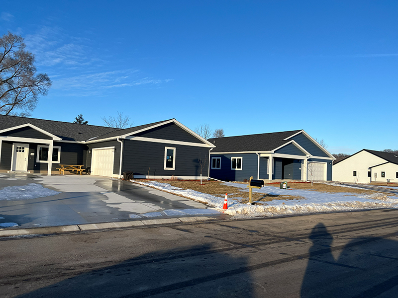 Exterior of the Twin Oaks homes