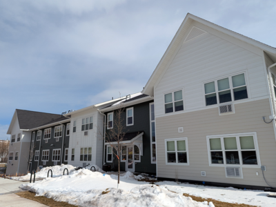 Exterior of Welch Place apartments, a 30-unit supportive housing community in Duluth